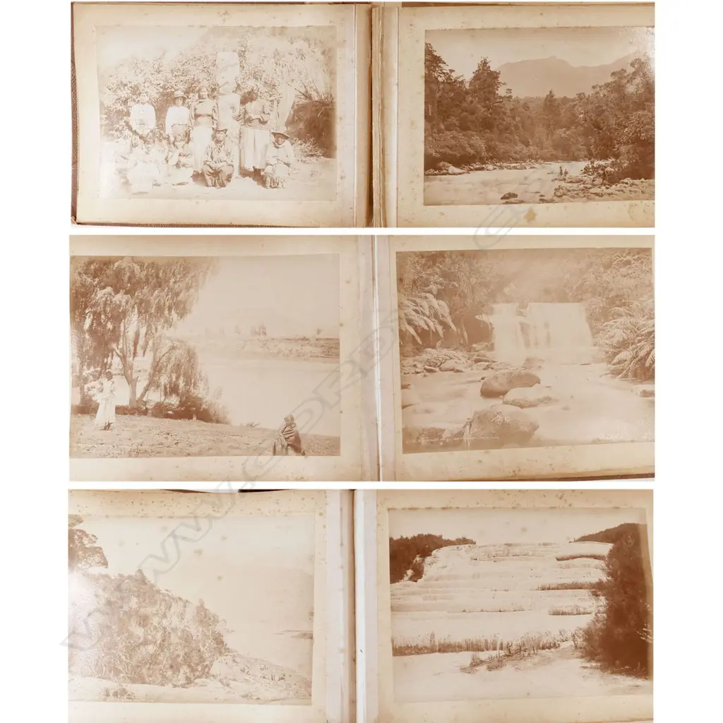 A 19thC album of forty-eight mainly Burton Brothers black and white photographs, Image 1++